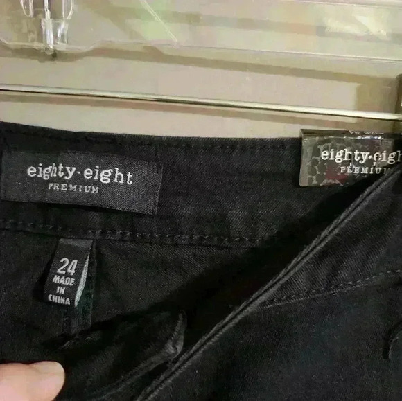 NWT Eighty eight black jeans size 24 - Picture 3 of 4